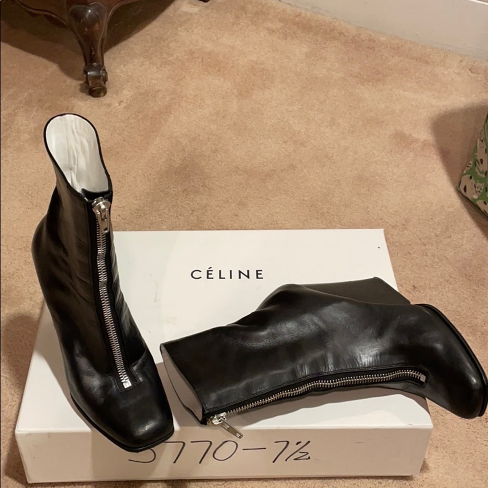Celine black bootie